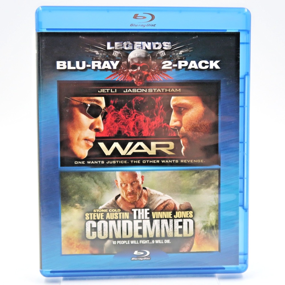 War The Condemned Blu-ray 2007 Jason Statham Jet Li Steve Austin Vinnie Jones